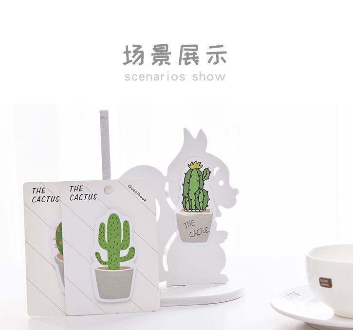 Cactus note this Cactus note paper plant N times sticker Cactus note this Cactus note paper plant N times sticker