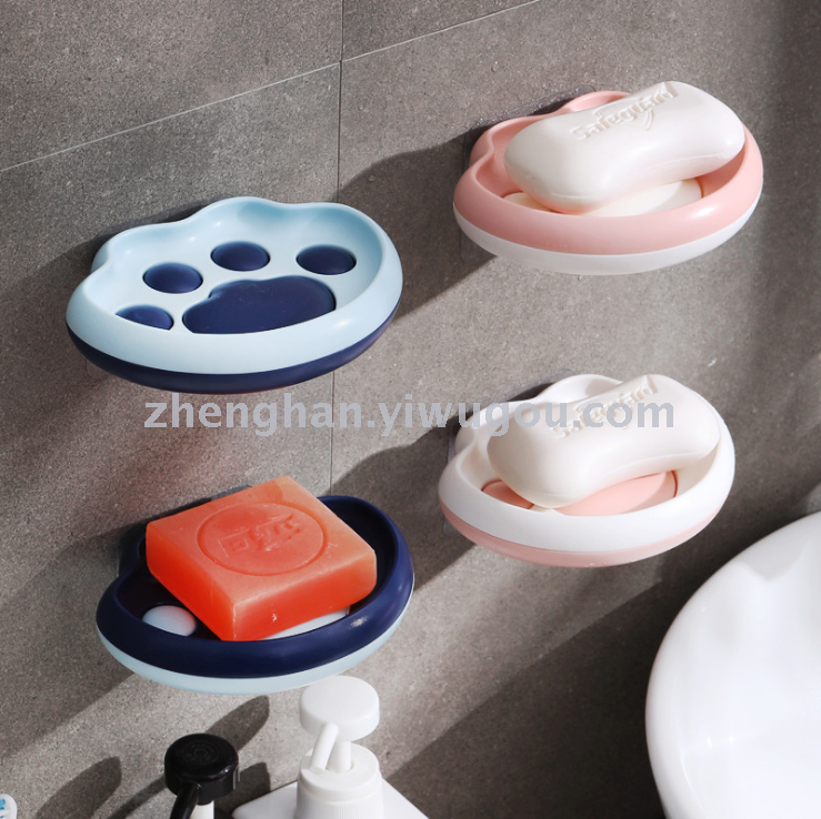 Cat's claw soap box cuteness claw soap box soap box rack wall bathroom pothole-free bathroom soap tray Cat's claw soap box cuteness claw soap box soap box rack wall bathroom pothole-free bathroom soap tray