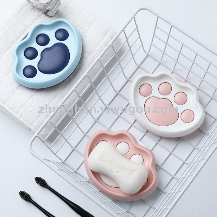 Cat's claw soap box cuteness claw soap box soap box rack wall bathroom pothole-free bathroom soap tray Cat's claw soap box cuteness claw soap box soap box rack wall bathroom pothole-free bathroom soap tray