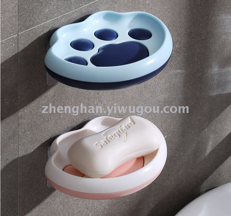 Cat's claw soap box cuteness claw soap box soap box rack wall bathroom pothole-free bathroom soap tray Cat's claw soap box cuteness claw soap box soap box rack wall bathroom pothole-free bathroom soap tray