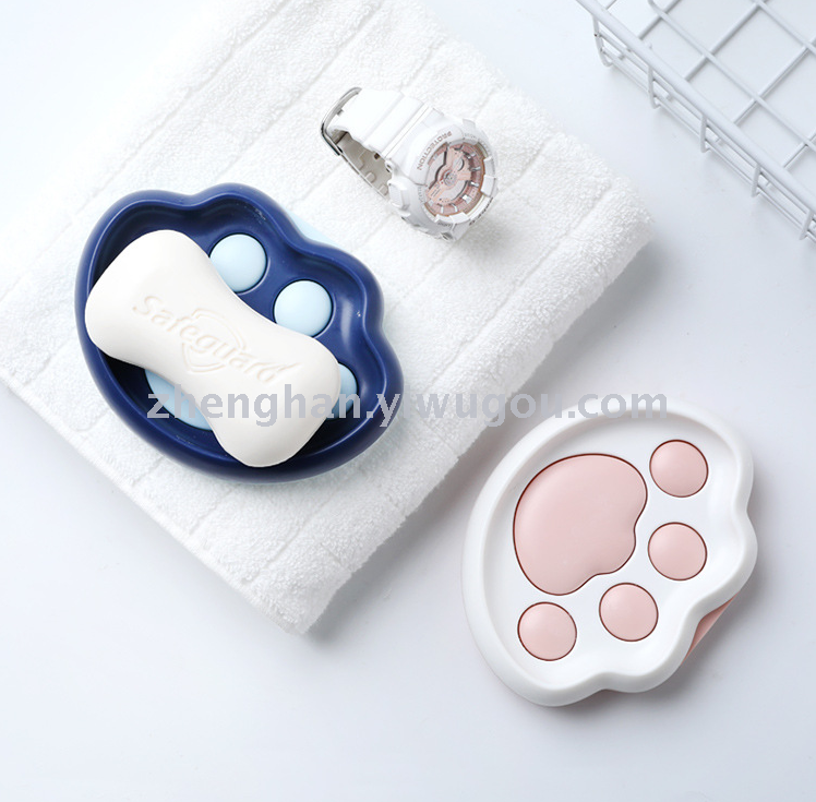 Cat's claw soap box cuteness claw soap box soap box rack wall bathroom pothole-free bathroom soap tray Cat's claw soap box cuteness claw soap box soap box rack wall bathroom pothole-free bathroom soap tray