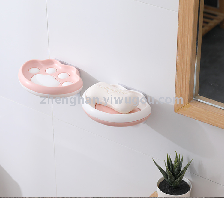 Cat's claw soap box cuteness claw soap box soap box rack wall bathroom pothole-free bathroom soap tray Cat's claw soap box cuteness claw soap box soap box rack wall bathroom pothole-free bathroom soap tray