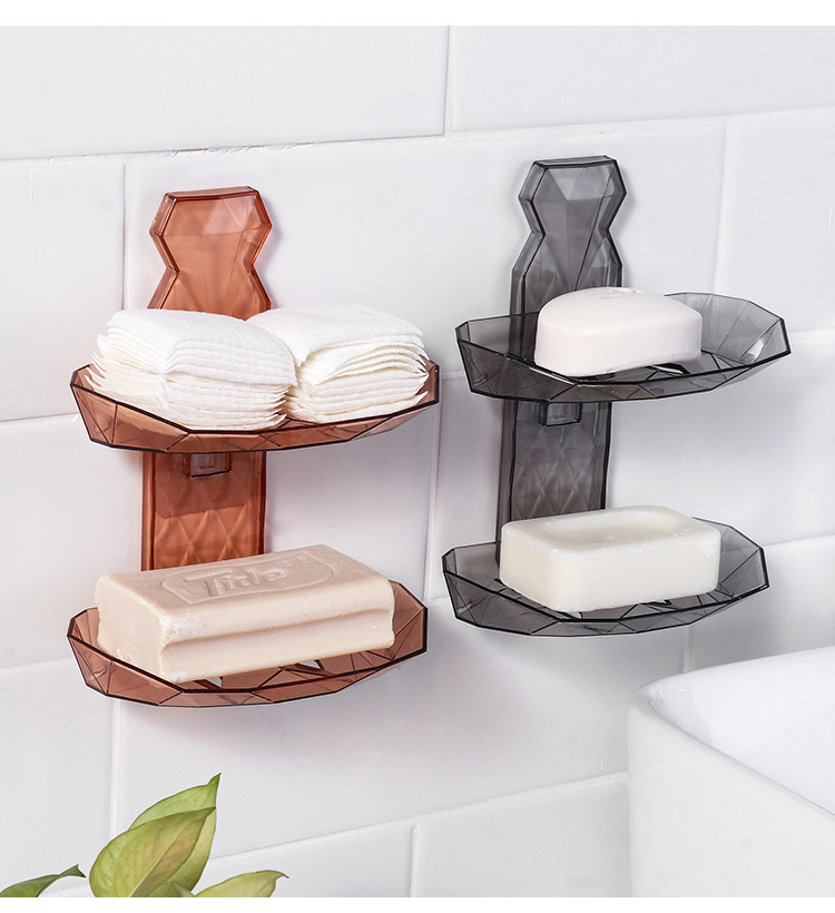 Factory Direct Sales Punch-Free Draining Wall-Mounted Fat Soap Box Soap Rack Toilet Soap Rack Student Dormitory Soap Box Factory Direct Sales Punch-Free Draining Wall-Mounted Fat Soap Box Soap Rack Toilet Soap Rack Student Dormitory Soap Box