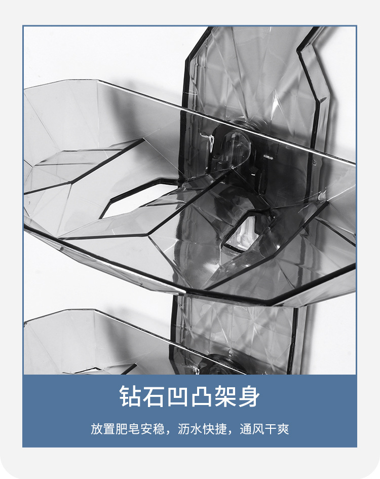 Factory Direct Sales Punch-Free Draining Wall-Mounted Fat Soap Box Soap Rack Toilet Soap Rack Student Dormitory Soap Box Factory Direct Sales Punch-Free Draining Wall-Mounted Fat Soap Box Soap Rack Toilet Soap Rack Student Dormitory Soap Box