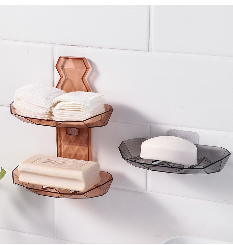 Factory Direct Sales Punch-Free Draining Wall-Mounted Fat Soap Box Soap Rack Toilet Soap Rack Student Dormitory Soap Box Factory Direct Sales Punch-Free Draining Wall-Mounted Fat Soap Box Soap Rack Toilet Soap Rack Student Dormitory Soap Box