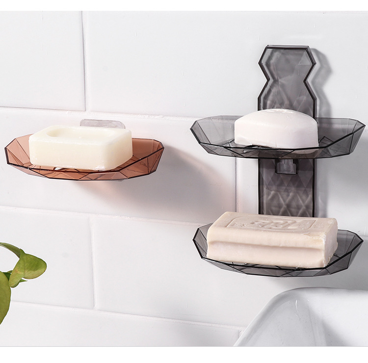 Factory Direct Sales Punch-Free Draining Wall-Mounted Fat Soap Box Soap Rack Toilet Soap Rack Student Dormitory Soap Box Factory Direct Sales Punch-Free Draining Wall-Mounted Fat Soap Box Soap Rack Toilet Soap Rack Student Dormitory Soap Box