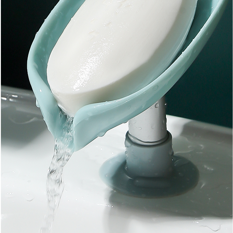 Soap Box Soap Rack Punch-Free Suction Cup Wall-Mounted Creative Personalized and Cute Draining Bathroom Artifact