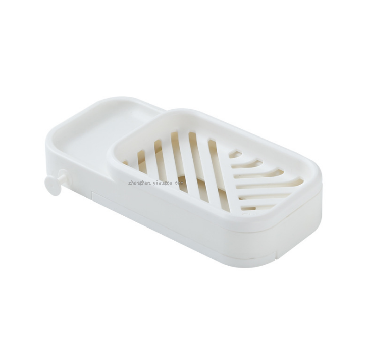 Simple geometric soap box non-punch toilet rack bathroom wall type soap box toilet rack for washing