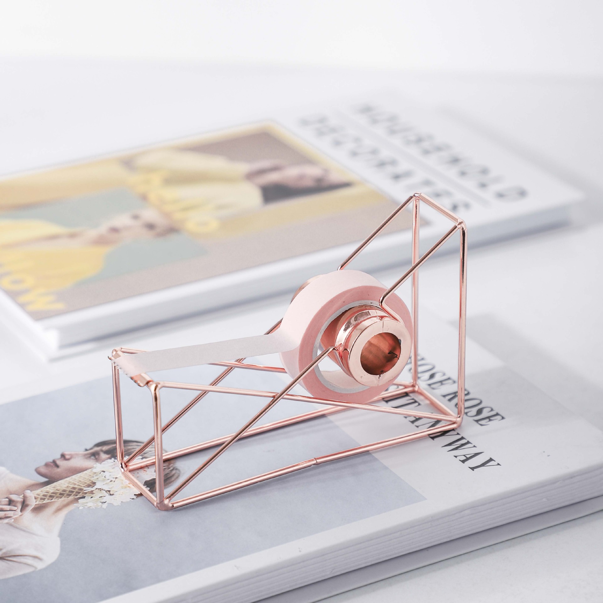 Mingqiang Nordic Ins Electroplating Iron Adhesive Paper Machine Adhesive Tape Holder Tape Cutter Carton Sealer Tape Dispenser Tape Base