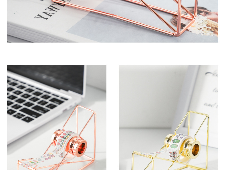 Mingqiang Nordic Ins Electroplating Iron Adhesive Paper Machine Adhesive Tape Holder Tape Cutter Carton Sealer Tape Dispenser Tape Base