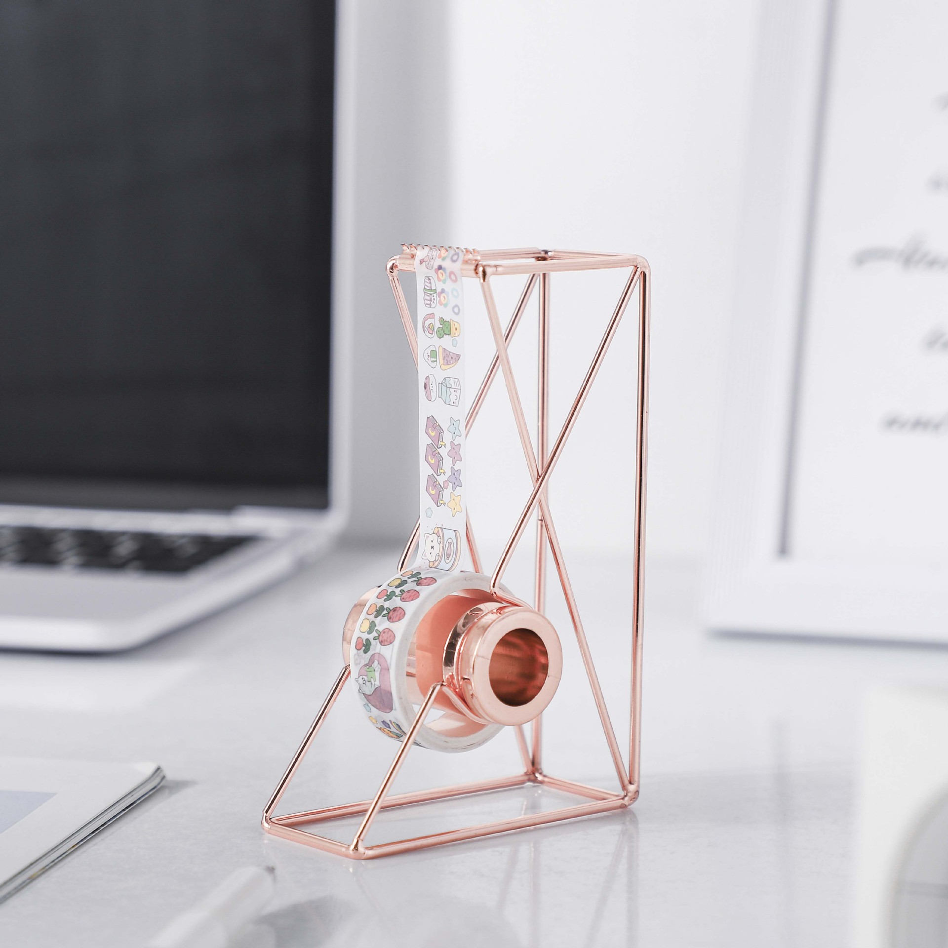 Mingqiang Nordic Ins Electroplating Iron Adhesive Paper Machine Adhesive Tape Holder Tape Cutter Carton Sealer Tape Dispenser Tape Base