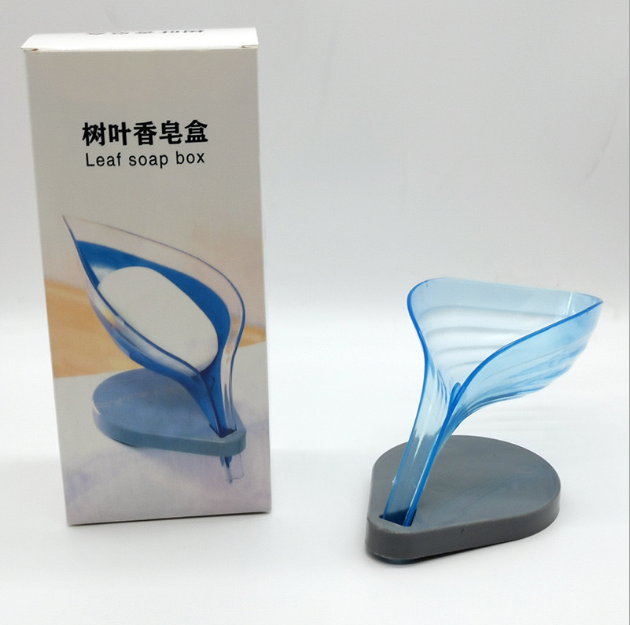 Creative Leaves Soap Box Bathroom Bathroom Household Draining Soap Holder with Suction Cup Punch-Free Creative Leaves Soap Box Bathroom Bathroom Household Draining Soap Holder with Suction Cup Punch-Free