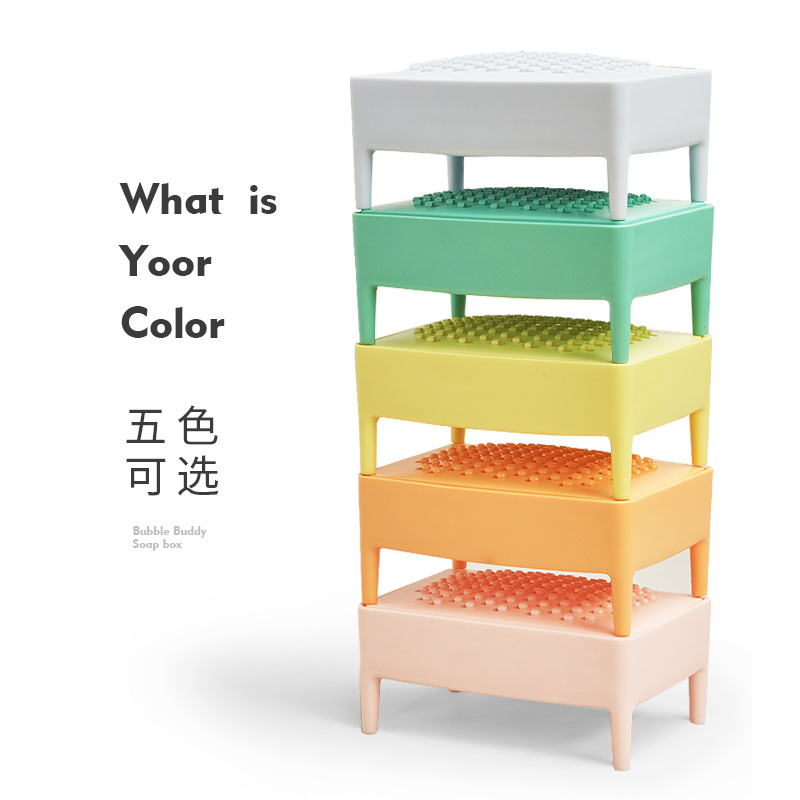 Creative Fragrance Cute Soap Box Double-Layer Draining Soap Holder Household Toilet Handmade Soap Storage Rack Slicer Soap Dish Soap Box