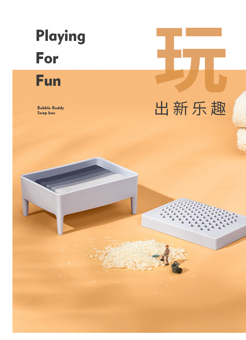 Creative Fragrance Cute Soap Box Double-Layer Draining Soap Holder Household Toilet Handmade Soap Storage Rack Slicer Soap Dish Soap Box