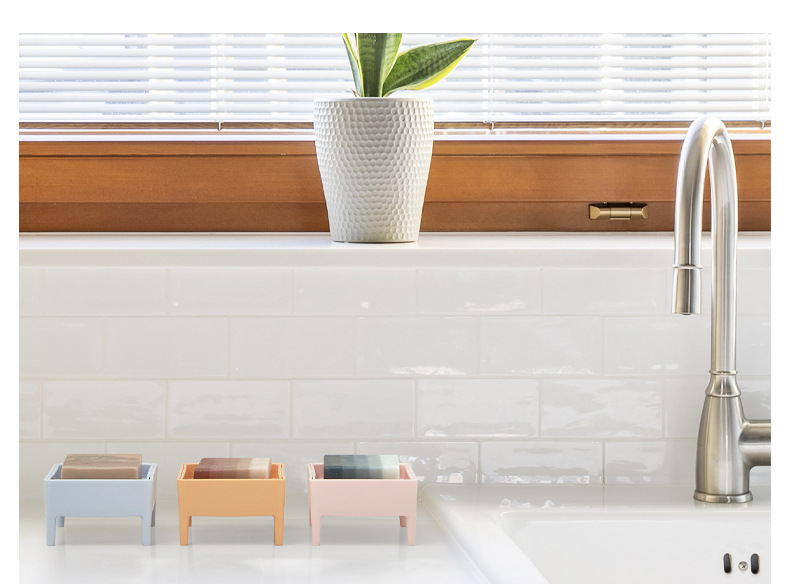 Creative Fragrance Cute Soap Box Double-Layer Draining Soap Holder Household Toilet Handmade Soap Storage Rack Slicer Soap Dish Soap Box