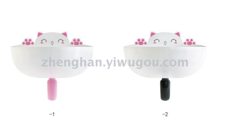 Creative Seamless Wall Sticky Soap Box Bathroom Lek Soap Cabinet Bathroom Cartoon Hooks Soap Stand