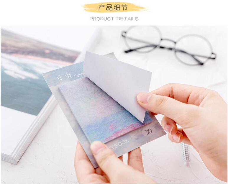 New Creative Oil Painting Square Sticky Notes Note Sticker Student Tearable Message Notepad Memo Memo Notes New Creative Oil Painting Square Sticky Notes Note Sticker Student Tearable Message Notepad Memo Memo Notes