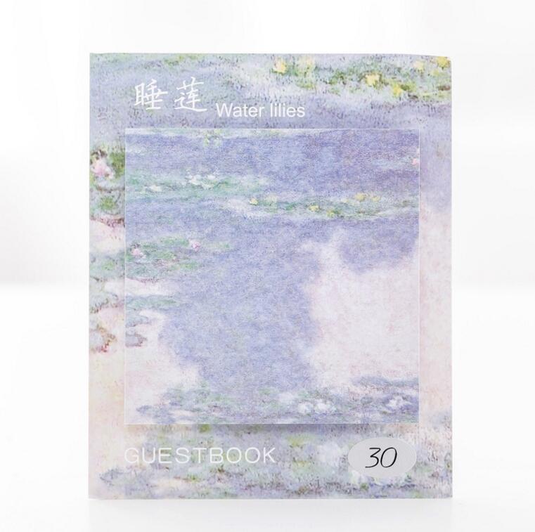 New Creative Oil Painting Square Sticky Notes Note Sticker Student Tearable Message Notepad Memo Memo Notes New Creative Oil Painting Square Sticky Notes Note Sticker Student Tearable Message Notepad Memo Memo Notes