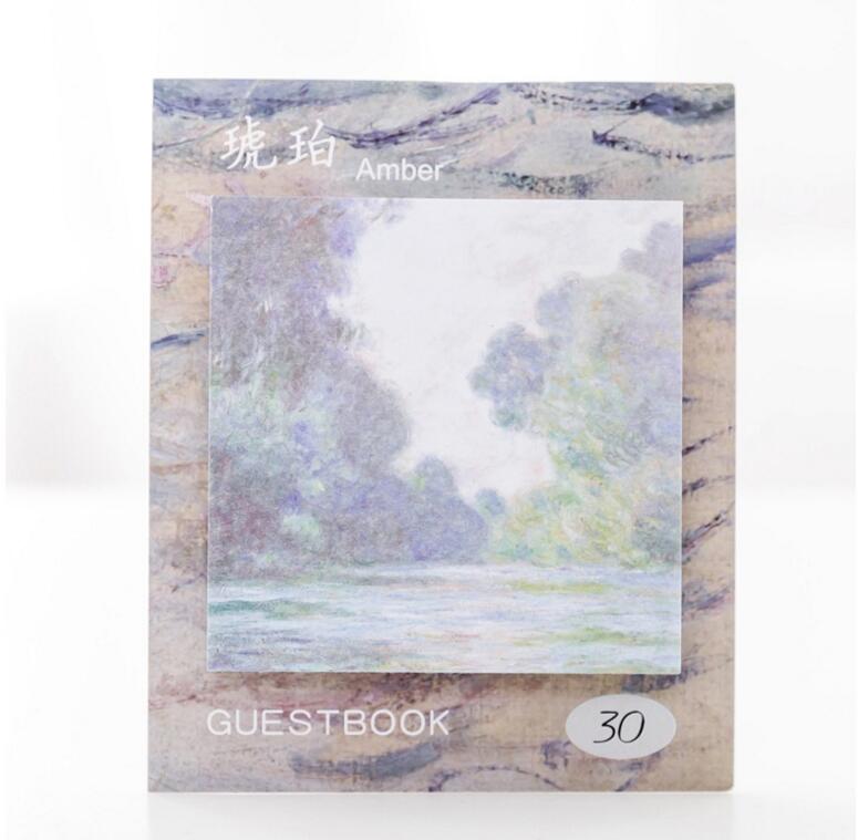 New Creative Oil Painting Square Sticky Notes Note Sticker Student Tearable Message Notepad Memo Memo Notes New Creative Oil Painting Square Sticky Notes Note Sticker Student Tearable Message Notepad Memo Memo Notes