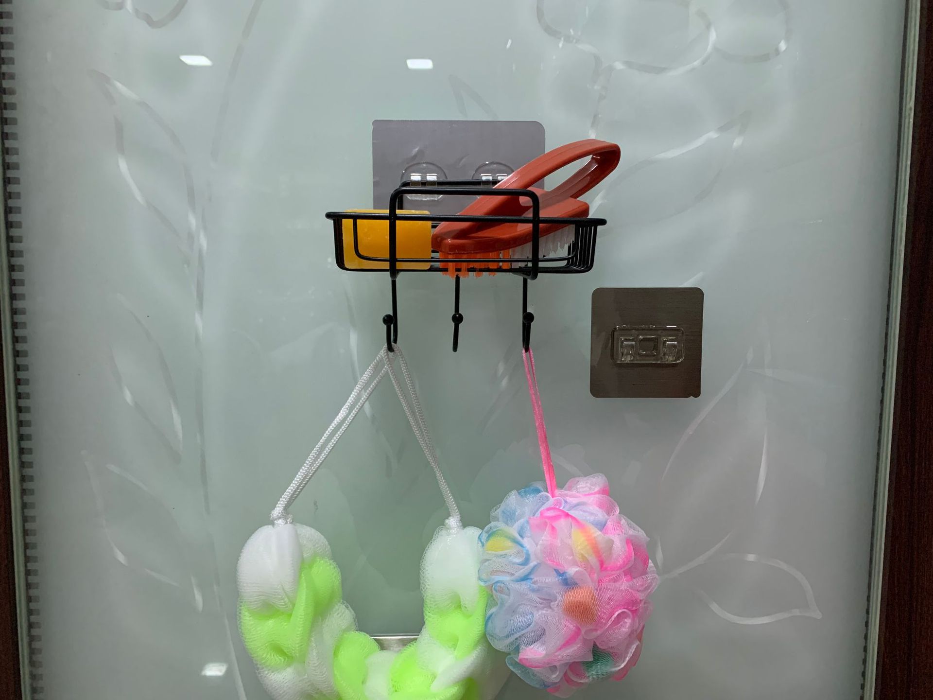 Iron Punch Free Soap Box Wall-Mounted Soap Rack Household Bathroom Bathroom Drain with Hook Soap Holder Soap Holder