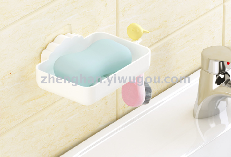 Cartoon kitten soap box no trace paste bathroom bathroom creative wall soap soap rack Cartoon kitten soap box no trace paste bathroom bathroom creative wall soap soap rack