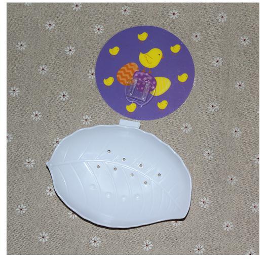 Cute Little Duck Suction Cup Drain Soap Box Creative Soap Box Soap Holder Strong Wall-Mounted Soap Box