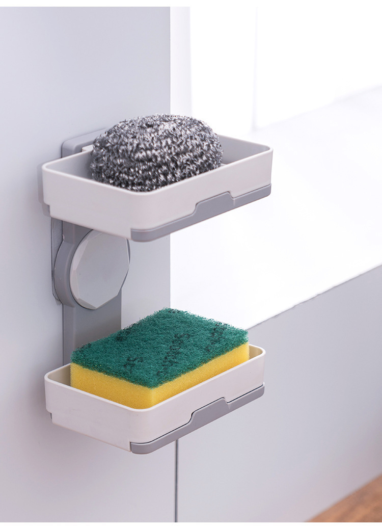 New Creative Rotational Soap Box Punch-Free Double Drawer Drain Soap Box Bathroom Two-Way Wall-Mounted Soap Holder New Creative Rotational Soap Box Punch-Free Double Drawer Drain Soap Box Bathroom Two-Way Wall-Mounted Soap Holder