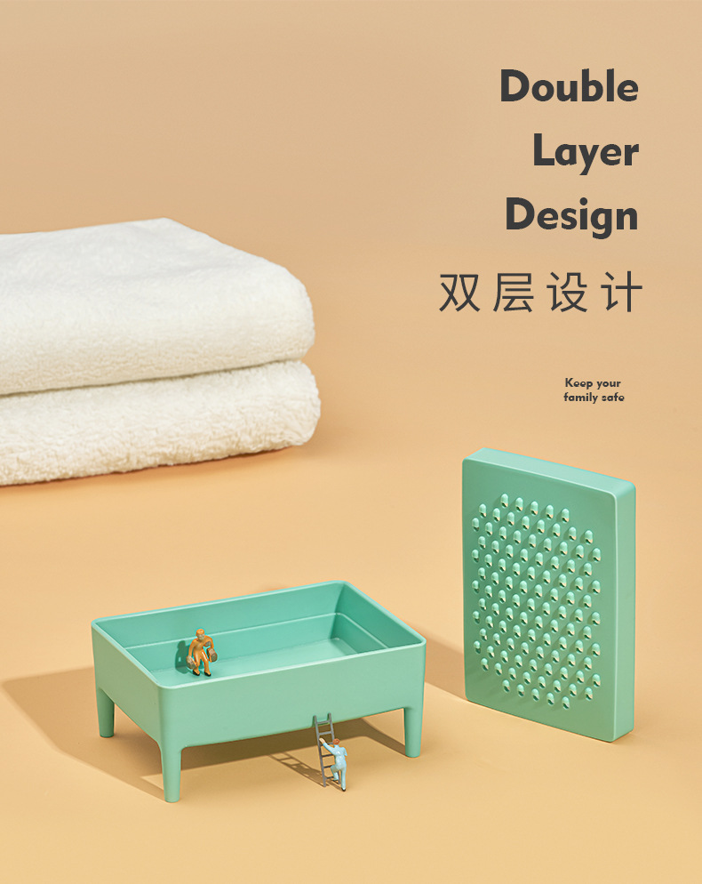 Creative Fragrance Cute Soap Box Double-Layer Draining Soap Holder Household Toilet Handmade Soap Storage Rack Slicer Soap Dish Soap Box Creative Fragrance Cute Soap Box Double-Layer Draining Soap Holder Household Toilet Handmade Soap Storage Rack Slicer Soap Dish Soap Box