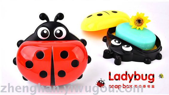 Soap soap box cartoon Ladybug soap box cylinder soap Soap soap box cartoon Ladybug soap box cylinder soap