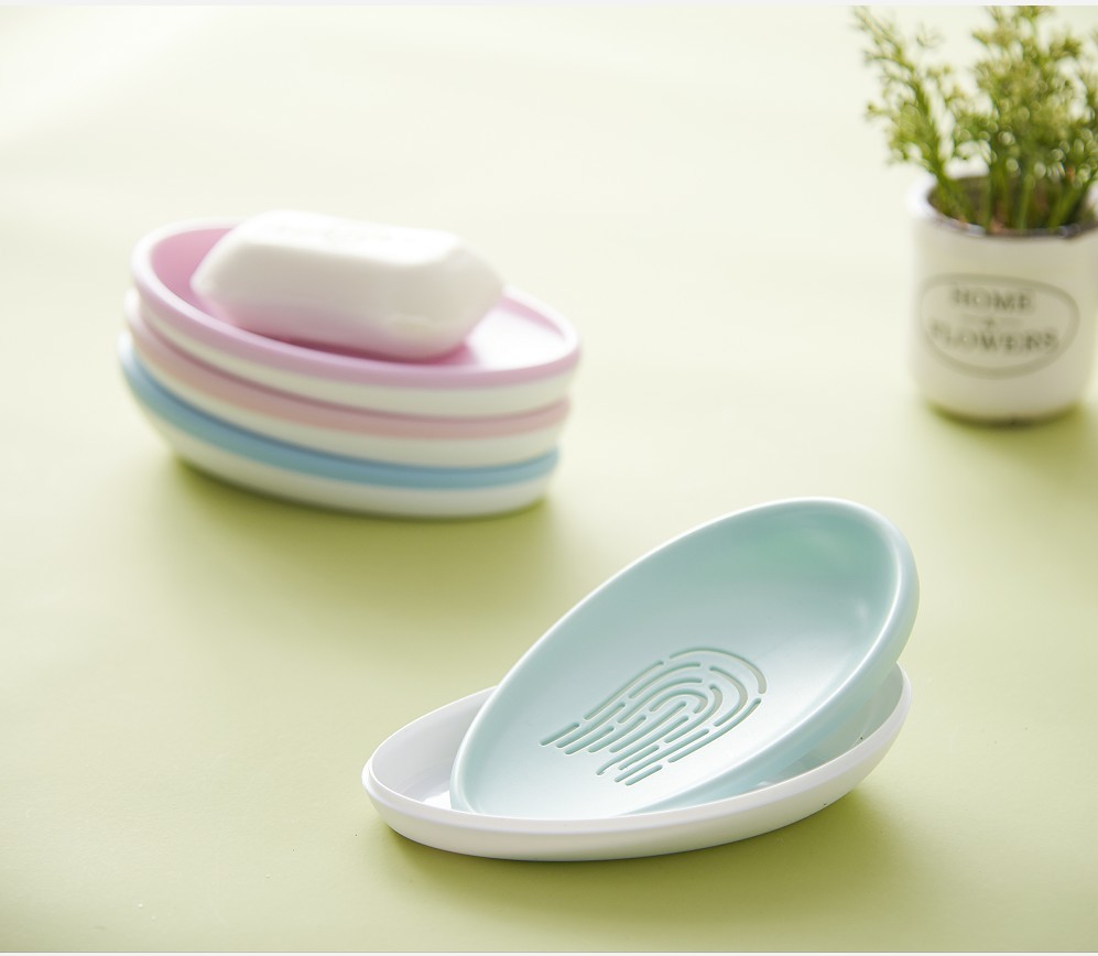 Fingerprint Soap Box Double Layer Soap Holder Bathroom Soap Holder Factory Wholesale Fingerprint Soap Box Double Layer Soap Holder Bathroom Soap Holder Factory Wholesale