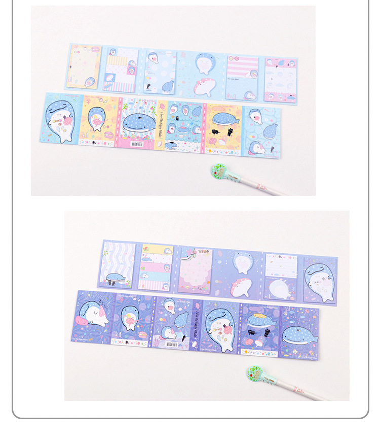 2038 Korean Stationery Marine Life Series Nth Sticker Cute Cartoon 40% off Sticky Note Factory Direct Sales 2038 Korean Stationery Marine Life Series Nth Sticker Cute Cartoon 40% off Sticky Note Factory Direct Sales
