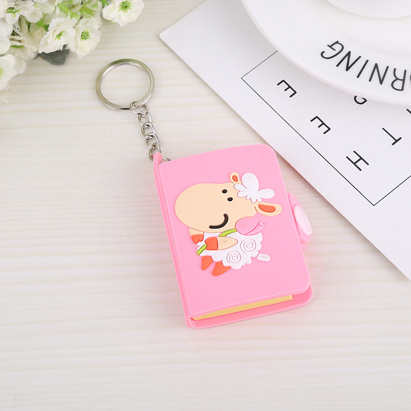 Korean Cartoon Cute PVC Flexible Glue Sticky Notes Creative Personality Notepad Mini Office Tearable Note Sticker