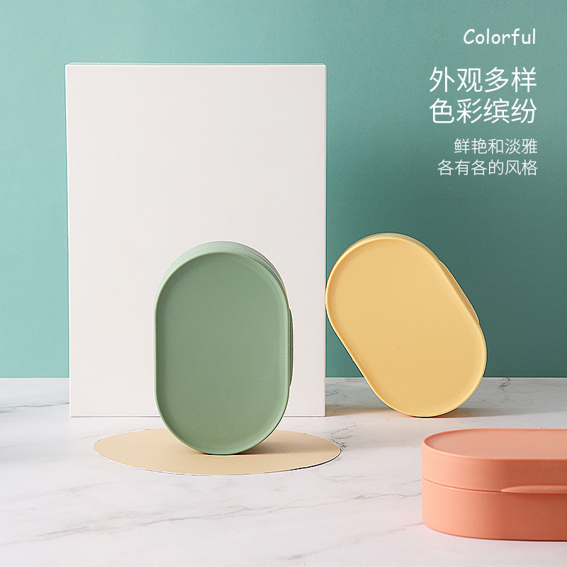 Nordic Creative Desktop Soap Box Bathroom Soap Holer Soap Box Soap Box Bathroom Soap Box Soap Box Sealed with Lid Travel