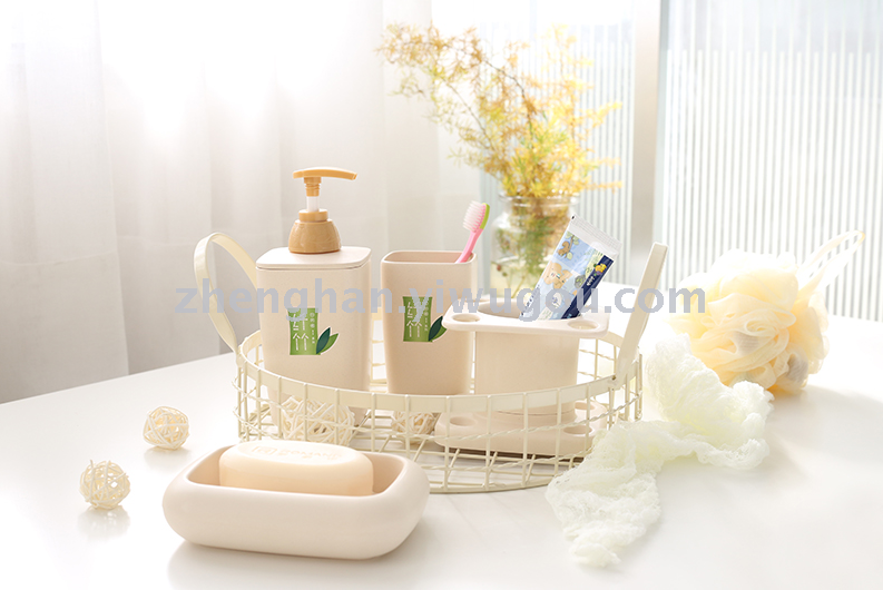 Bamboo Fiber Series Toothbrush rack bathroom set lotion bottle soap Box Bamboo Fiber Series Toothbrush rack bathroom set lotion bottle soap Box