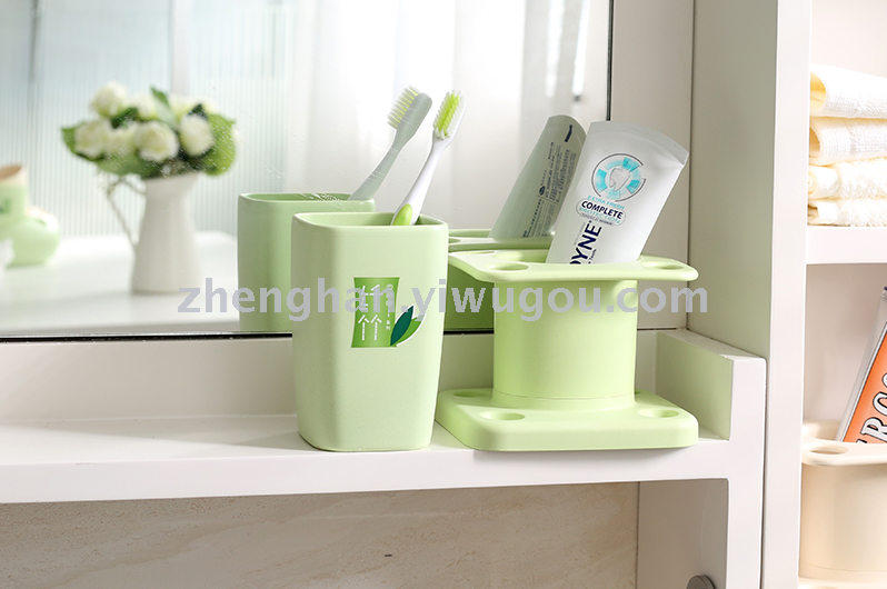 Bamboo Fiber Series Toothbrush rack bathroom set lotion bottle soap Box Bamboo Fiber Series Toothbrush rack bathroom set lotion bottle soap Box