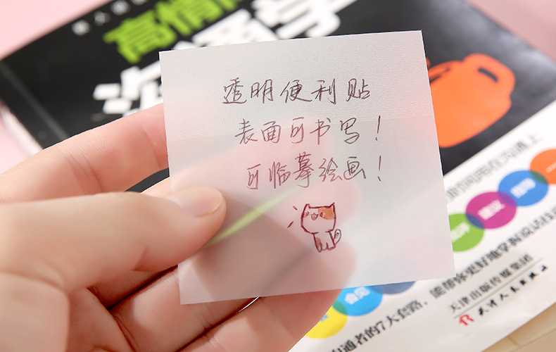 Transparent Student Notes Sticky Note Tearable Simple Note Paper Ins Post-It Notes Note Sticker Notepaper Wholesale Transparent Student Notes Sticky Note Tearable Simple Note Paper Ins Post-It Notes Note Sticker Notepaper Wholesale