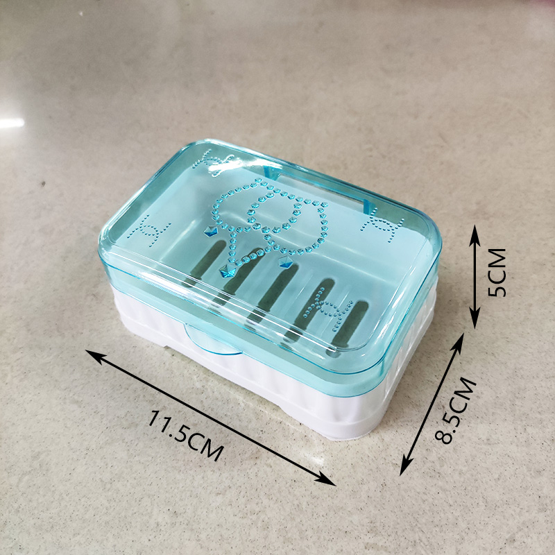 Soap Box Punch-Free Wall-Mounted Soap Dish Soap Box with Lid Waterproof Double Layer Drain Soap Box Soap Dish Soap Box Soap Box Punch-Free Wall-Mounted Soap Dish Soap Box with Lid Waterproof Double Layer Drain Soap Box Soap Dish Soap Box