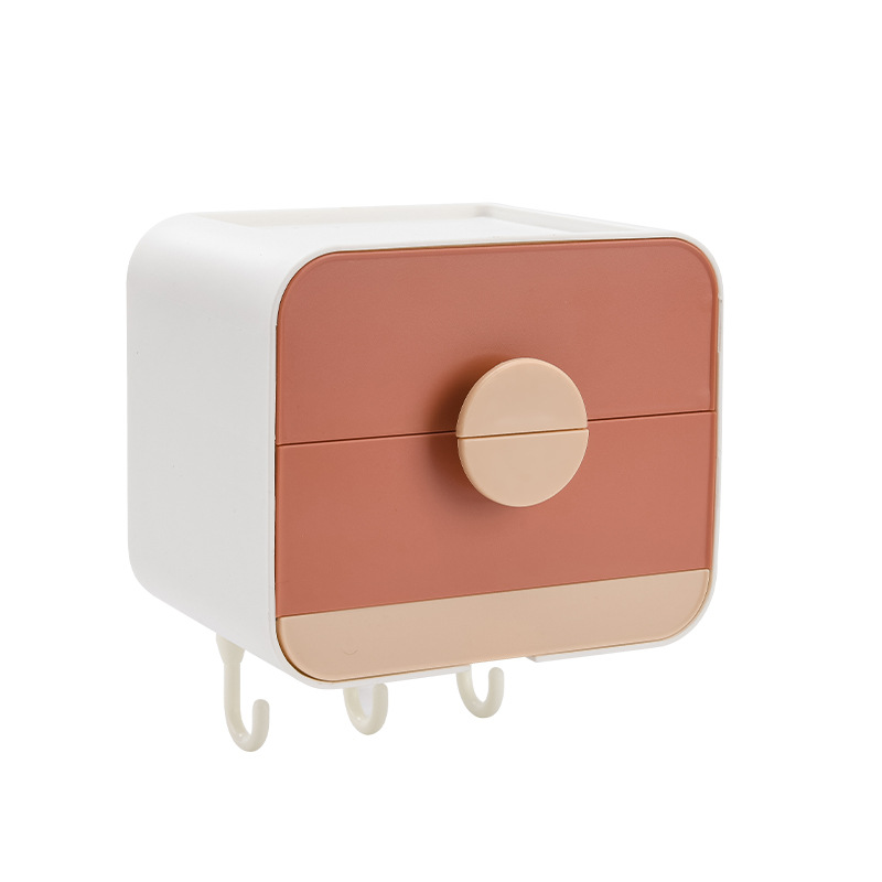 Seamless Adsorption Double-Layer Soap Box Draining Rack Wall-Mounted Bathroom Bathroom Soap Box Soap Box Soap Box Soap Box Jewelry Box