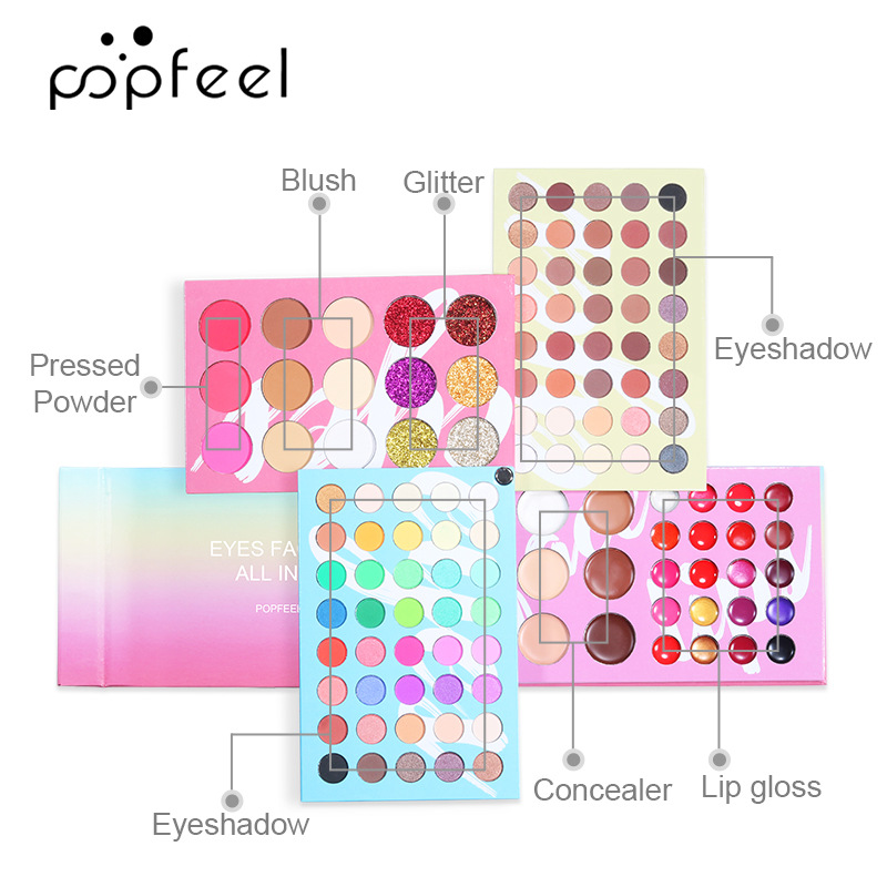 Popfeel 121 Color Makeup Palette Four-Layer Stereo Comprehensive Makeup Palette