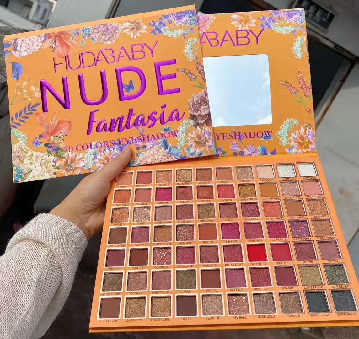 Eyeshadow Highlighting Powder Shiny Waterproof High Shimmer Eyeshadow Palette HUDA BABY