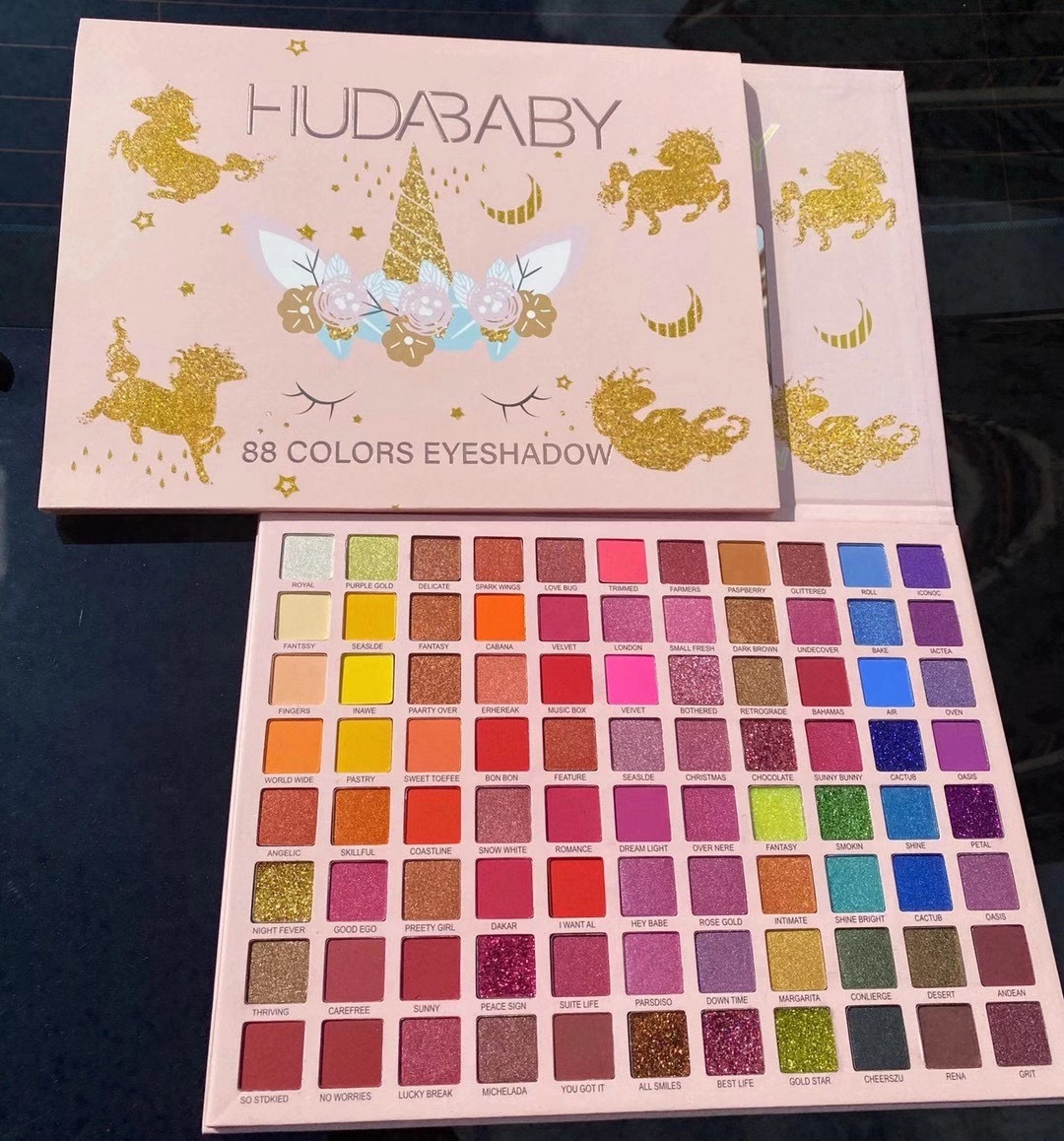 Eyeshadow Highlighting Powder Shiny Waterproof High Shimmer Eyeshadow Palette HUDA BABY