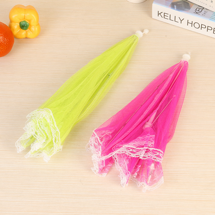Simple Solid Color Square Folding Removable and Washable Mesh Table Cover Dish Cover Anti Fly Food Cover Factory Direct Sales