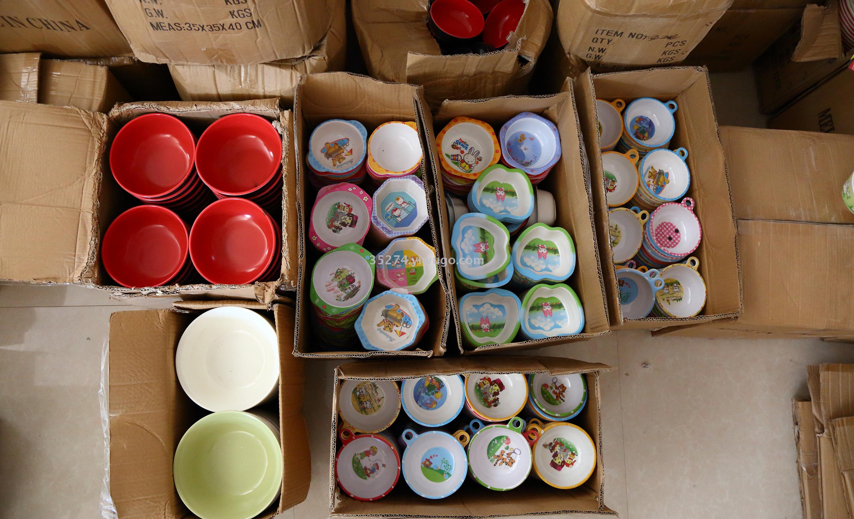 Melamine tableware Melamine stock Melamine bowl Melamine tray cover bowl children dish series