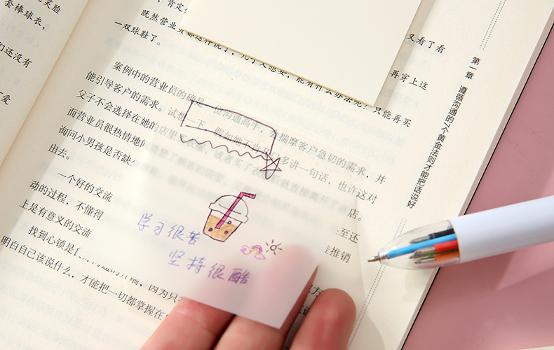 Transparent Student Notes Sticky Note Tearable Simple Note Paper Ins Post-It Notes Note Sticker Notepaper Wholesale Transparent Student Notes Sticky Note Tearable Simple Note Paper Ins Post-It Notes Note Sticker Notepaper Wholesale