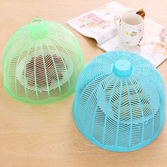 Colorful Plastic Table Cover Food Cover Vegetable Cover Kitchen Summer Fly and Insect Proof Vegetable Cover round Dish Cover Vegetable Cover Sub Food Cover
