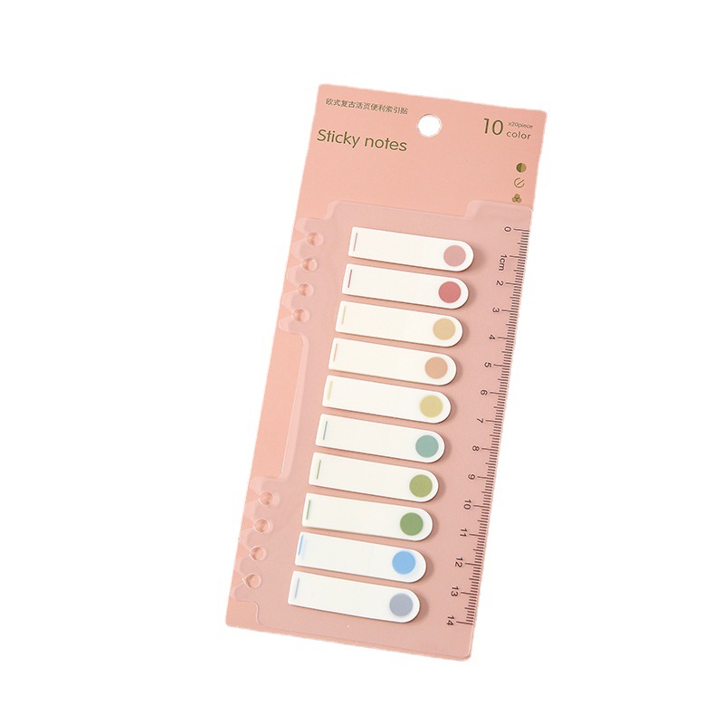 Yue Lu Pet Retro Loose-Leaf Index Sticky Notes Fresh Journal-Foot Collage Material Note Sticker Cross-Border Wholesale