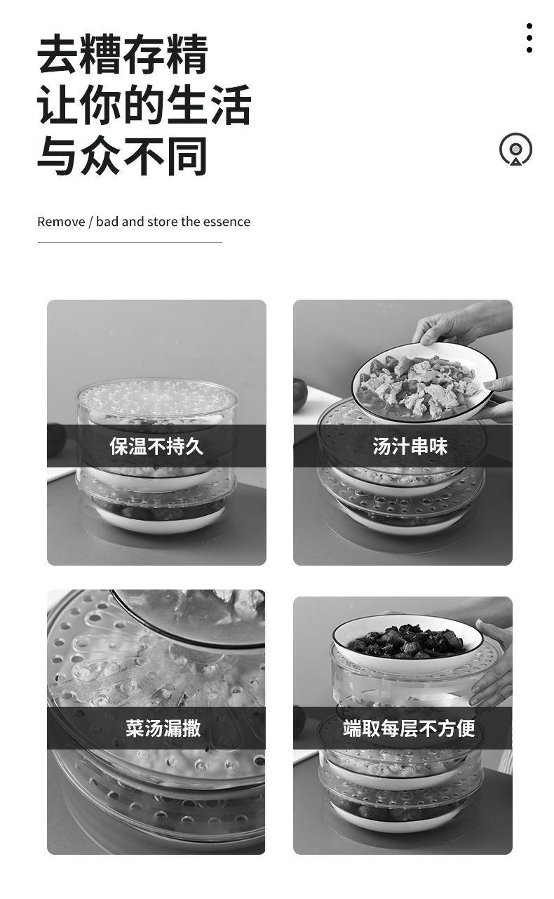 Table Leftovers Storage Box Household Dish Cover Artifact Multi-Layer Foldable Anti Fly Thermal Preservation Dustproof Vegetable Cover