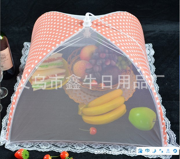 Yiwu Factory Direct Sales Food Cover Printed Food Cover Dish Umbrella Fly Cover Shrink Square Vegetable Cover Yiwu Factory Direct Sales Food Cover Printed Food Cover Dish Umbrella Fly Cover Shrink Square Vegetable Cover