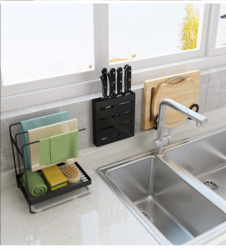 Punch-Free Kitchen Seasoning Rack Bowl Dish Draining Rack Supplies Seasoning Rack Seasoning Storage Rack Pot Cover Rack