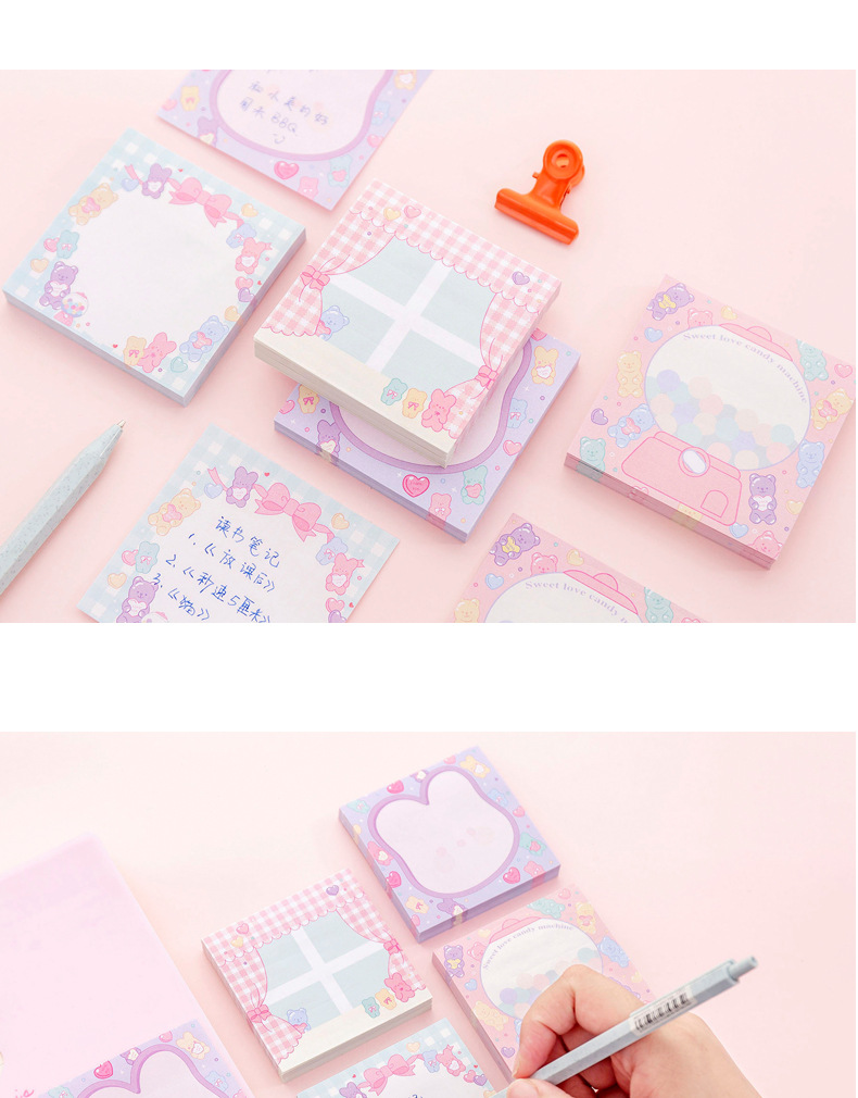 Zhishun Ins Pink Girl Sweetheart Candy Notepad Student Message-Leaving Sticky Note Creative N Times Sticker Sticky Notes Zhishun Ins Pink Girl Sweetheart Candy Notepad Student Message-Leaving Sticky Note Creative N Times Sticker Sticky Notes
